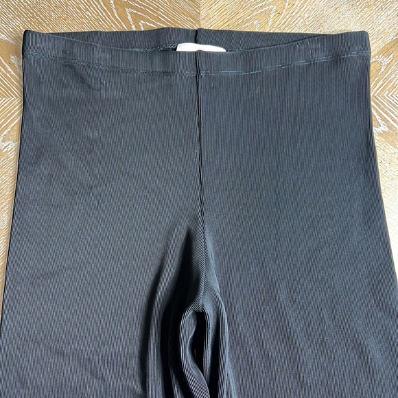 LEGGIADRO Black Ribbed Leggings 3 (M) - Picture 3 of 8